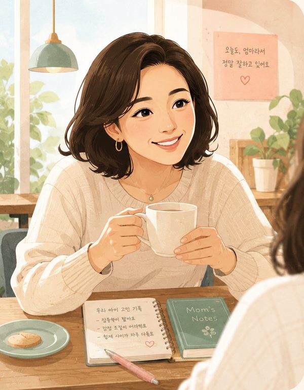 따뜻한 카페 일러스트